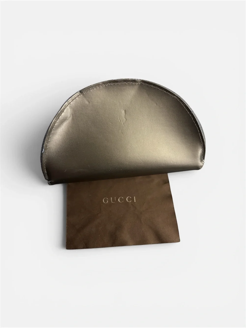 Gucci Brown Sunglasses Case with Brown Branded Cloth